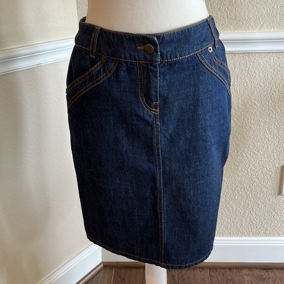 R.E.D. Valentino Denim Pencil Skirt Size 42 EUR 6 US - Picture 2 of 16